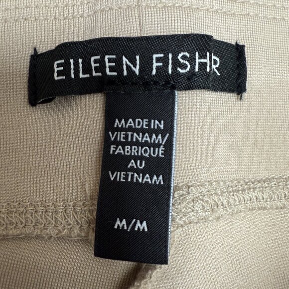 EUC Women's EILEEN FISHER Washable Flex Pull-On Ponte Pant Tan | Size M - Picture 6 of 7